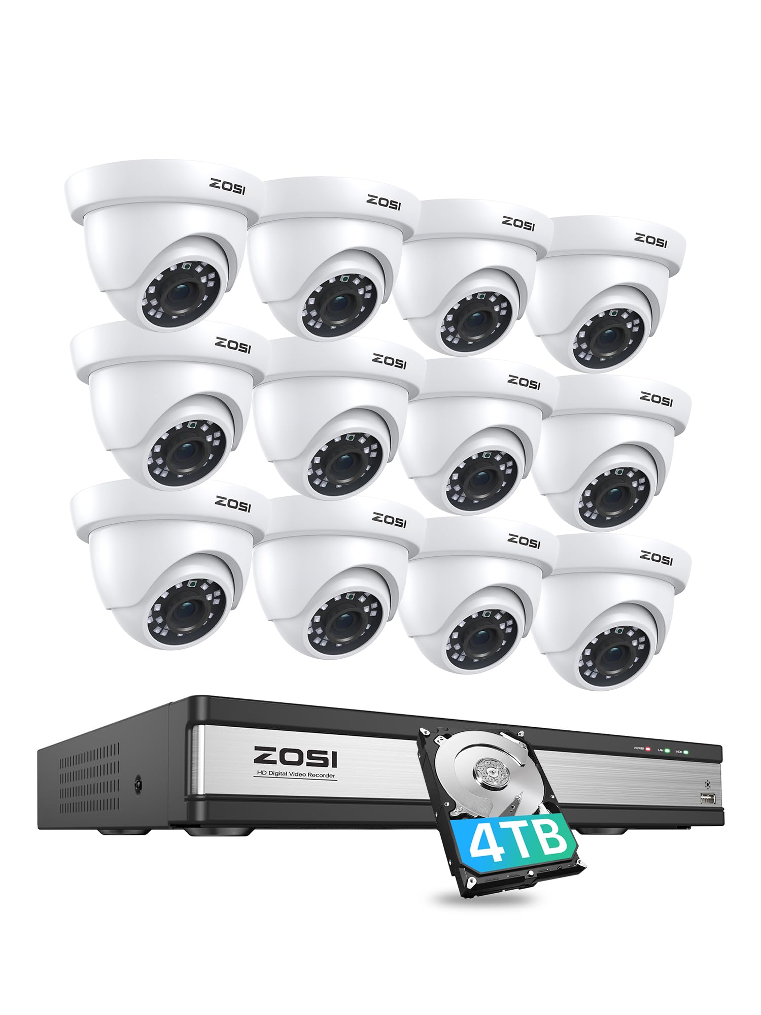 Amazon.com: ZOSI 1080p 16 Channel Security Camera System with AI